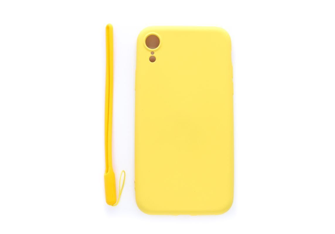 Чехол на заднюю панель Evelatus Apple iPhone XR Soft Touch Silicone Case  with Strap Желтый Купить по низкой цене в Эстонии с доставкой, интернет  магазин, лизинг 0%